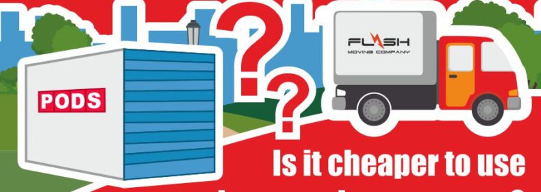 Is it cheaper to use pods or moving company?