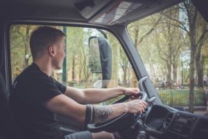 Moving company in Chapel Hill NC, driver in the truck Flash Moving