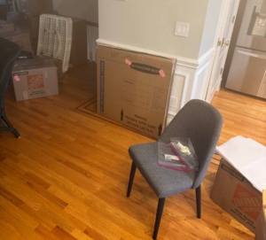 Packing and labeling paintings for moving