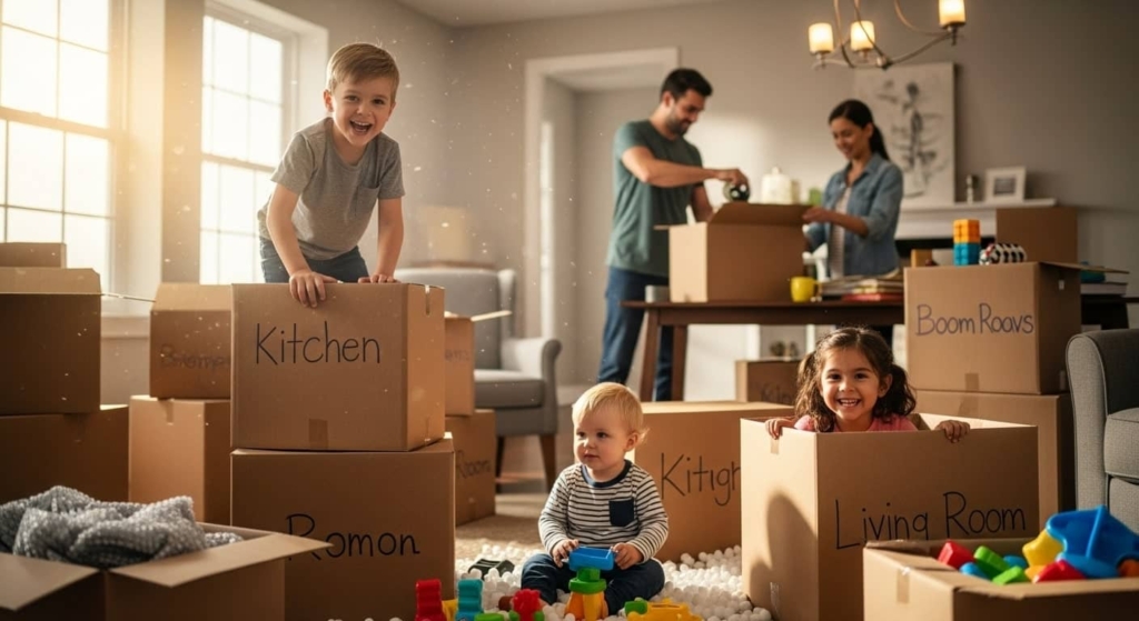 moving with kids