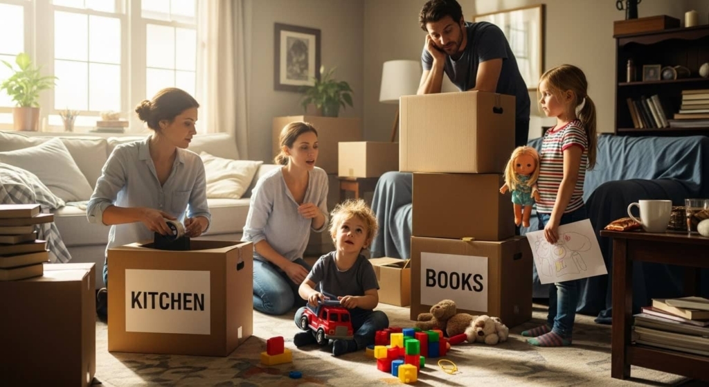 tips for moving house with kids​