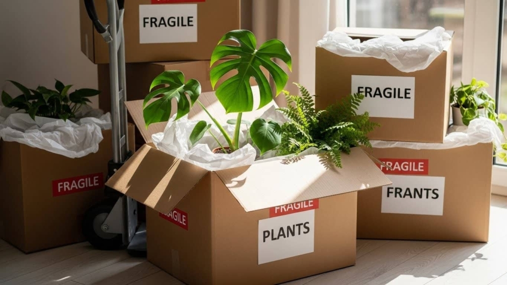 moving houseplants cross country