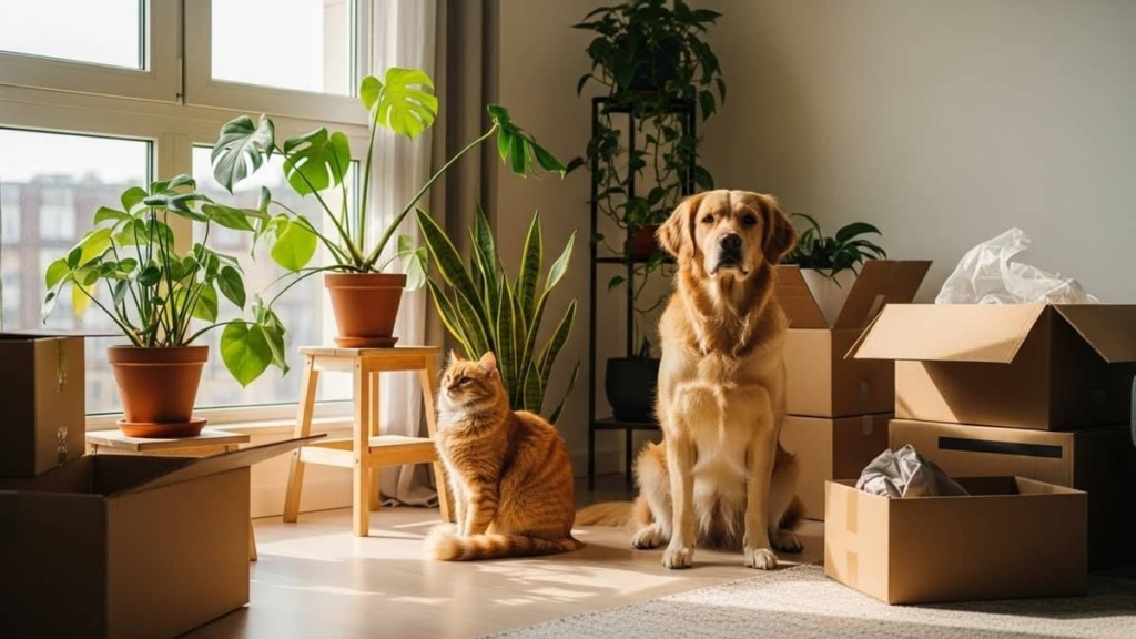 safe pet transportation during a move