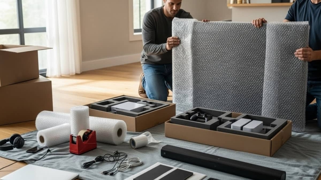 transporting electronics during a move