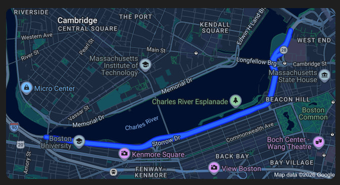Storrow Drive Map