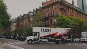 Flash Moving Trucks on the streets of Boston